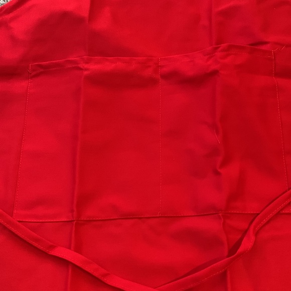 New Campbell’s Soup Sturdy & Thick Red Cotton Apron with Two Front Pockets - Picture 3 of 3